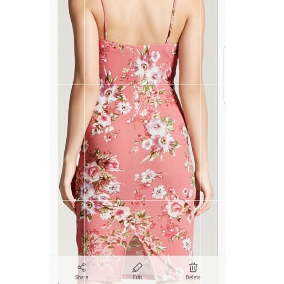 Floral Print Ladder Cutout Dress - Picture 3 of 3